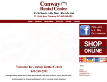 Tablet Screenshot of conwaypartyrentals.com